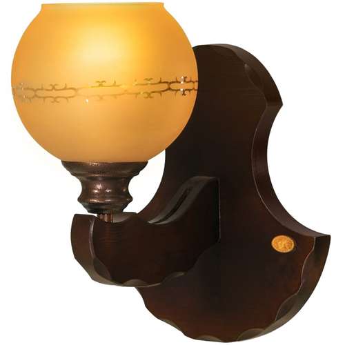 چراغ دیواری دارکار مدل رومی چوبی کد 426