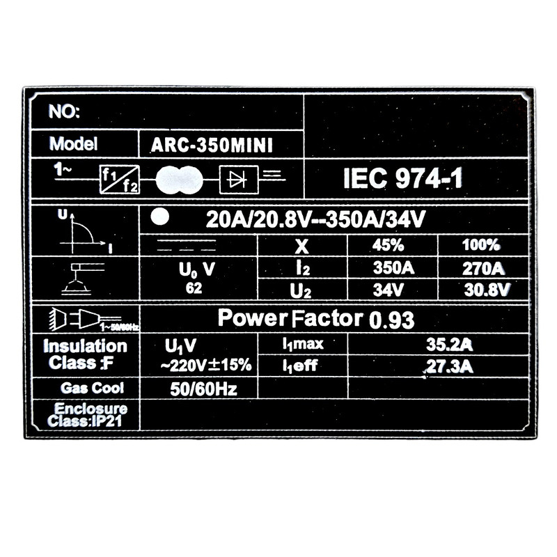 اینورتر جوشکاری 350 آمپر لوی مدل ARC350MINI اینورتر جوشکاری 350 آمپر لوی مدل ARC350MINI