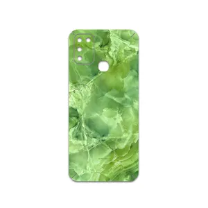 MAHOOT Green-Crystal-Marble Cover Sticker for Infinix Hot 11 Play