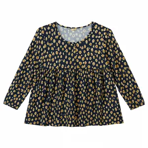 بلوز آستین بلند یقه گرد زنانه مدل 30807