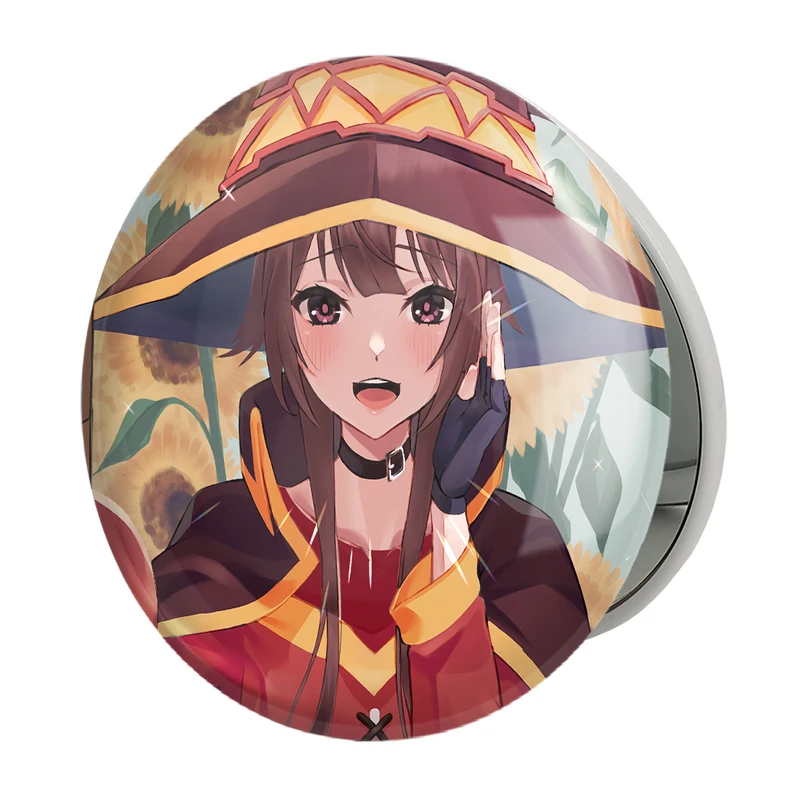 آینه جیبی خندالو طرح مگومین انیمه کونوسوبا Konosuba مدل تاشو کد 27168 