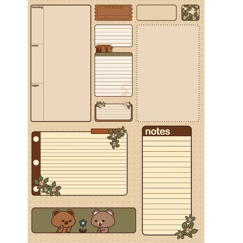 کاغذ یادداشت A5 مدل planner to do list کد 938 بسته 15 عددی