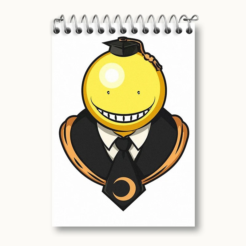 دفتر یادداشت 50 برگ خندالو مدل کورو سنسی انیمه کلاس آدمکشی کد 32050