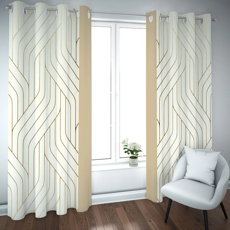 پرده مدل چاپی هازان سایز 300×150 سانتی متر 