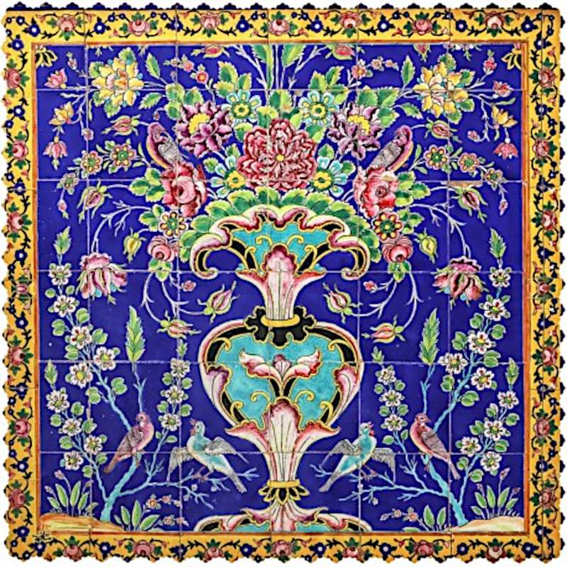 رومیزی مدل گل افشان مربع