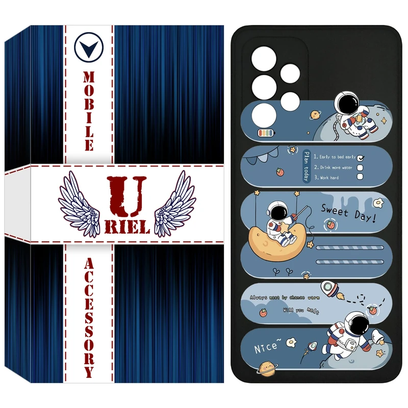 کاور یوریل مدل KSH کد 18 طرح فضانورد مناسب برای گوشی موبایل سامسونگ Galaxy A72