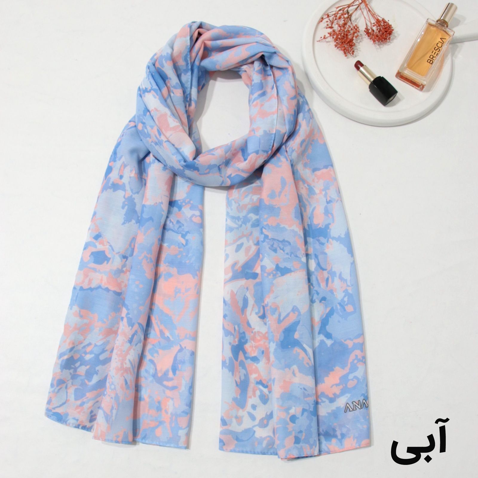 شال زنانه مدل تابستانه آبرنگی ساده کد a-3082 -  - 12