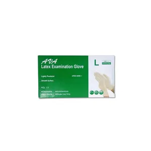 دستکش لاتکس آوا مدل 01L سایز لارج بسته 100 عددی