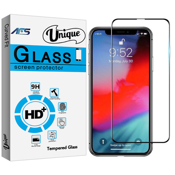 محافظ صفحه نمایش مات ای اف اس مدل Unique Glass مناسب برای گوشی موبایل اپل Iphone x