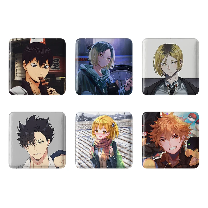 مگنت خندالو طرح انیمه هایکیو Haikyu کد 982B مجموعه 6 عددی