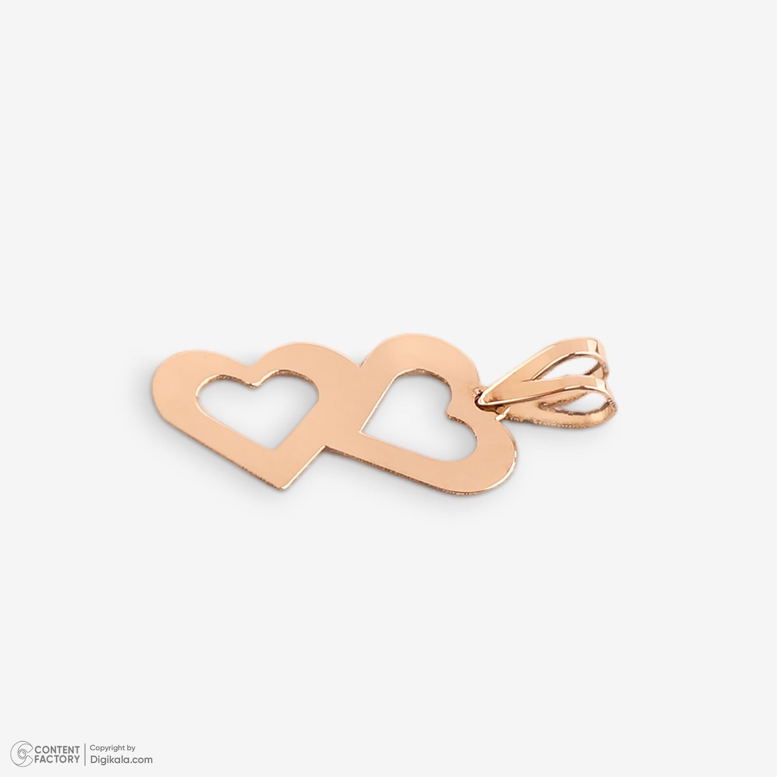 نیم ست طلا 18 عیار زنانه حافا گلد مدل قلب کد nim08 -  - 9