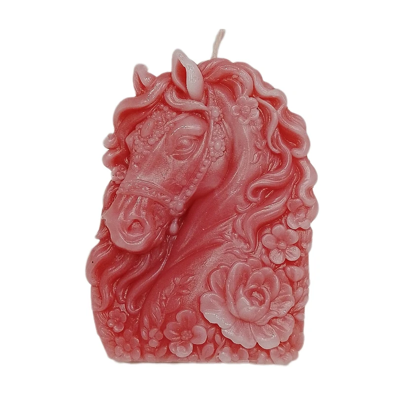 شمع دست‌ساز بدون‌بو مدل اسب هیما زمان اتمام ۳ ساعت