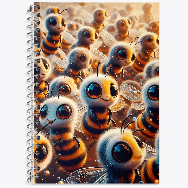 دفتر نت موسیقی 50 برگ خندالو طرح زنبورهای کیوت کد F7591