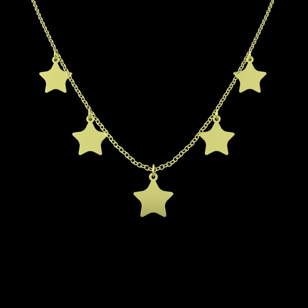 گردنبند طلا 18 عیار زنانه مدوپد مدل ستاره کد RNA15361