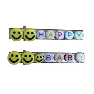 گیره مو زنانه مدل Happy Baby مجموعه 2 عددی