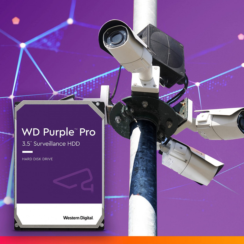 هارددیسک اینترنال وسترن دیجیتال مدل Purple WD10PURZ ظرفیت 1 ترابایت