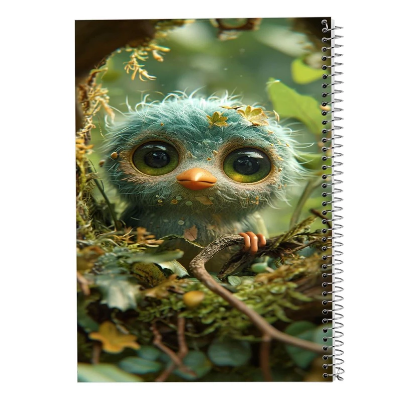 دفتر ژورنال نویسی 50 برگ مدوپد مدل نقطه ای طرح موجودات فانتزی کد DF16410