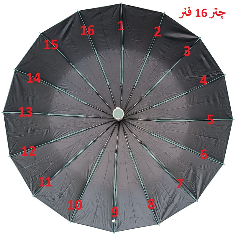 چتر 16 پره مدل سینک دوبل وان قطر 116 سانتی‌متر
