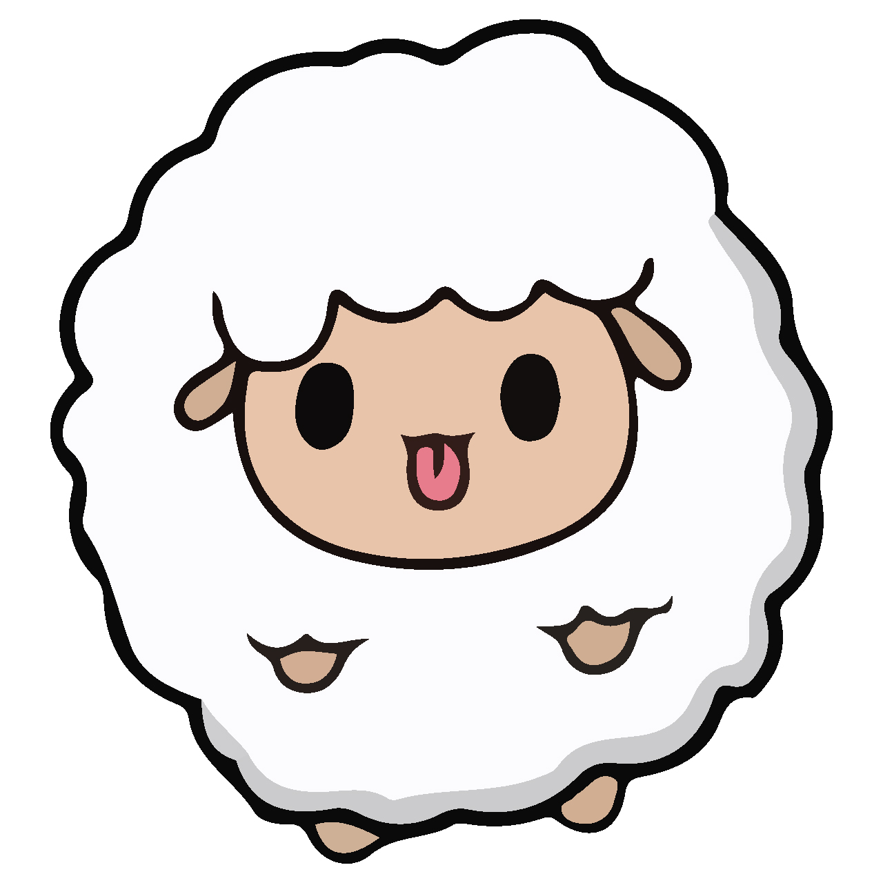 استیکر لپ تاپ طرح گوسفند کد 520