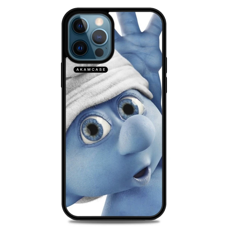 کاور آکام مدل AMC-WA12PROMAX-SMURFS-2 مناسب برای گوشی موبایل اپل iPhone 12 Pro Max