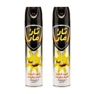 اسپری سوسک کش تار و مار مدل دو منظوره حجم 400 میلی لیتر مجموعه 2 عددی