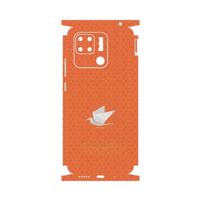 برچسب پوششی ماهوت مدل Minimalist origami bird-FullSkin مناسب برای گوشی موبایل شیائومی Redmi 10C
