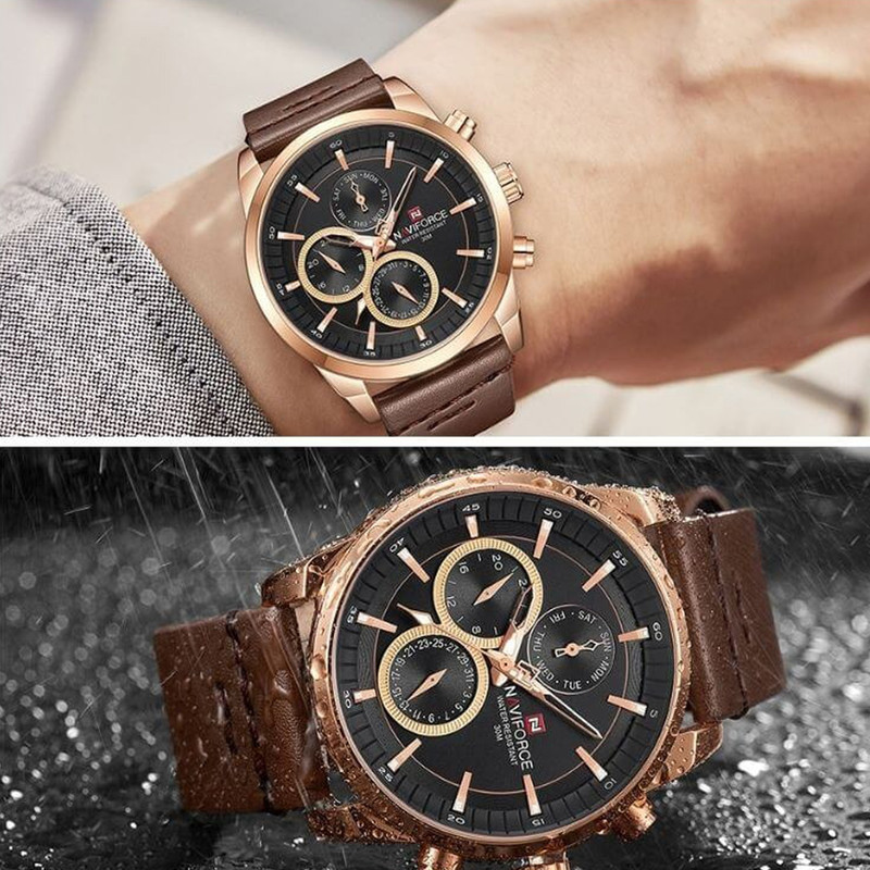 ساعت مچی عقربه ای مردانه نیوی فورس کد NF9148