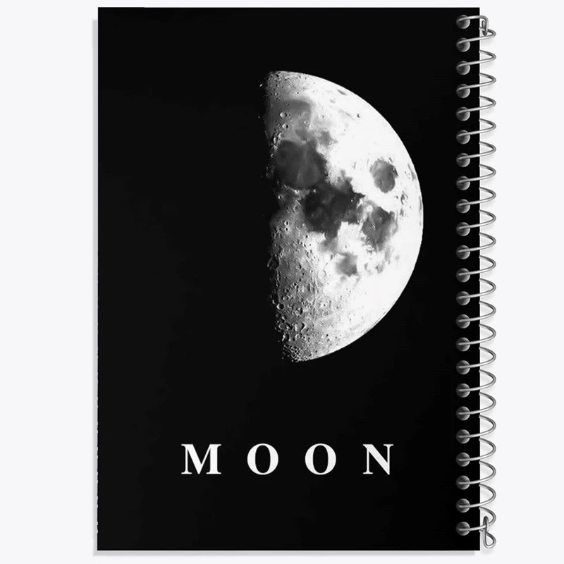 دفتر شطرنجی 50 برگ خندالو طرح ماه کد 29609