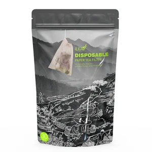 فیلتر چای ایلکا مدل نخ دار کاغذی بسته 30 عددی