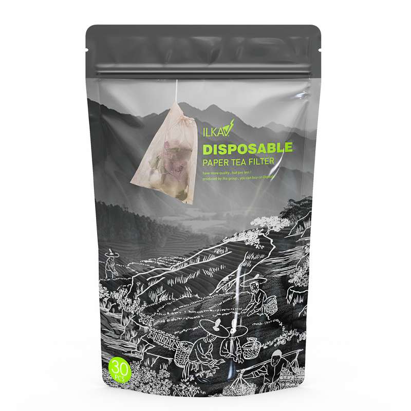 فیلتر چای ایلکا مدل کاغدی نخ دار بسته 30 عددی