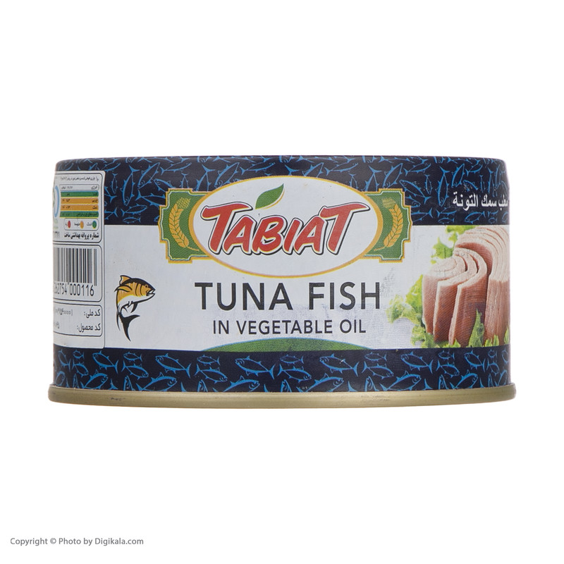 کنسرو ماهی تون در روغن گیاهی طبیعت - 180 گرم