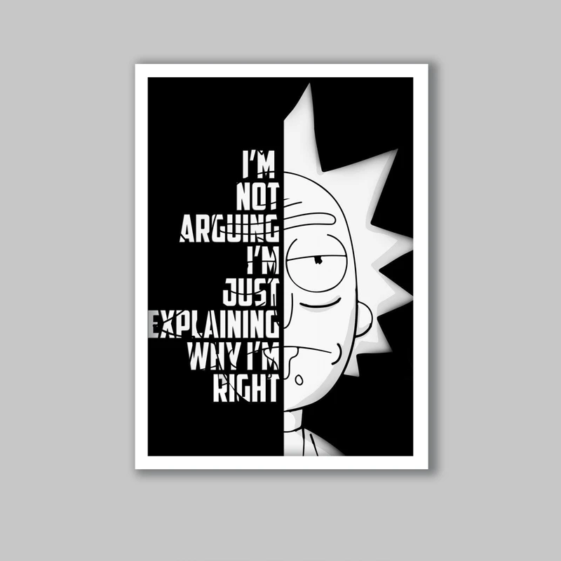 تابلو مدل ریک اند مورتی Rick and Morty کد LA-G10735