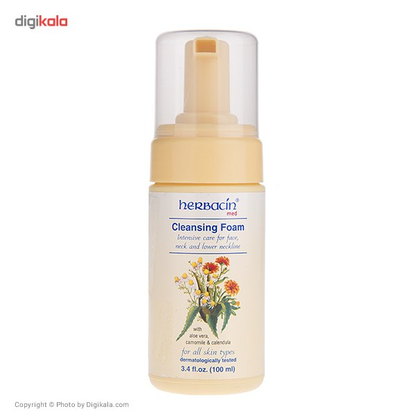 پاک کننده آرایش هرباسین مدل Cleansing Foam حجم 100 میلی لیتر