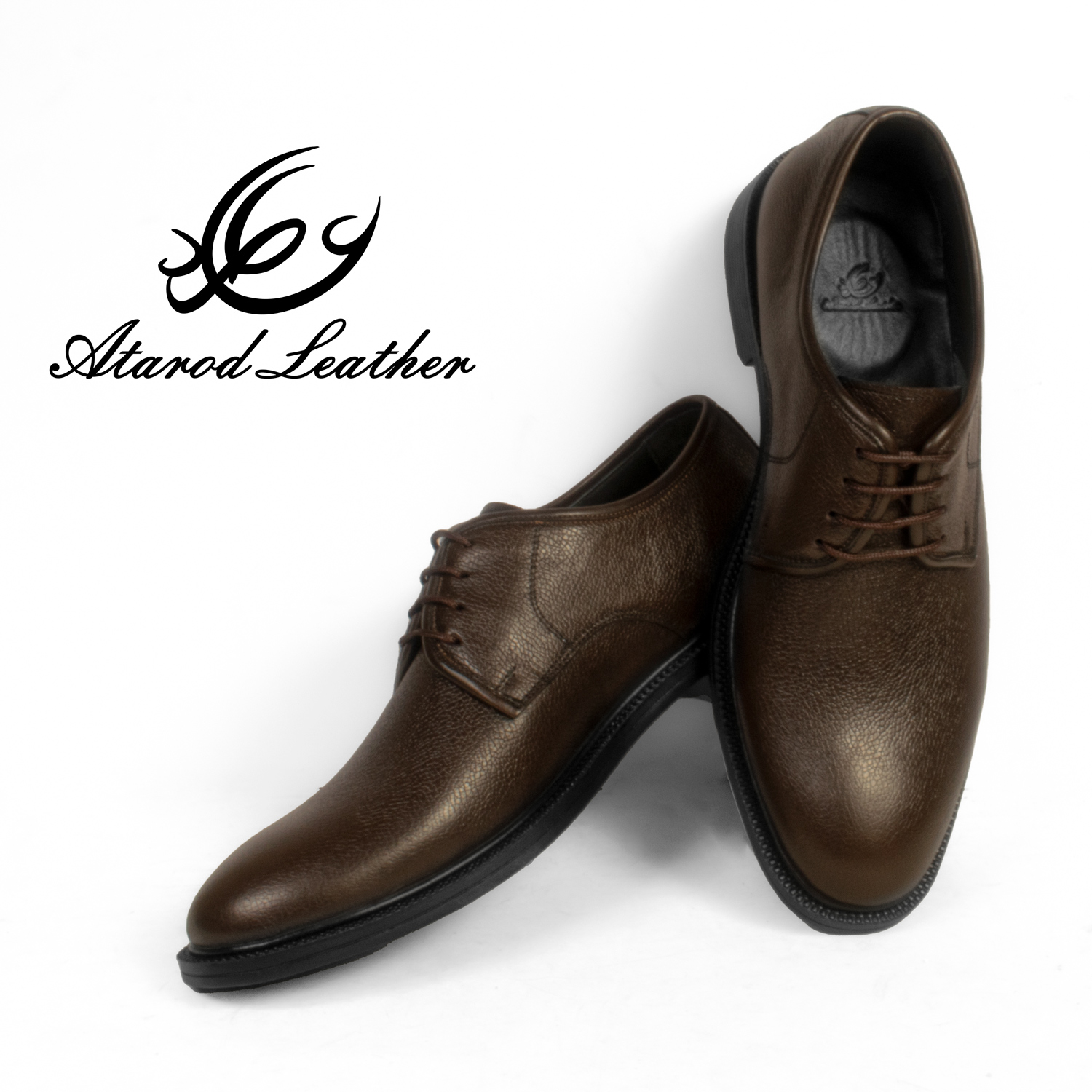 کفش مردانه چرم عطارد مدل چرم طبیعی کد SH135 -  - 7