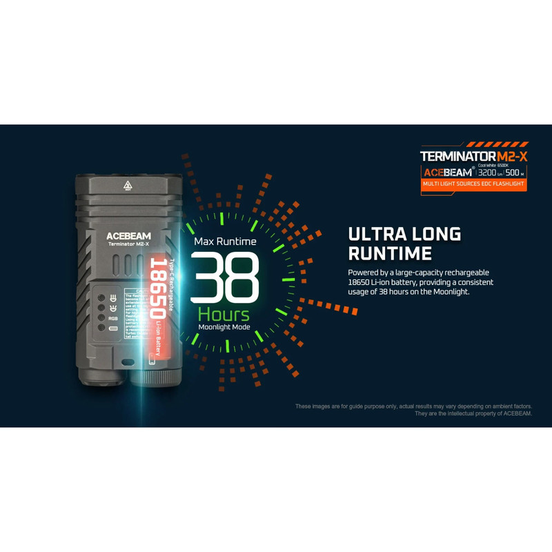 چراغ قوه ایس بیم مدل Terminator M2-X