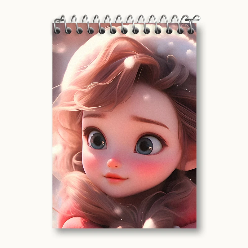 دفتر یادداشت 50 برگ خندالو طرح دخترانه کد N4748