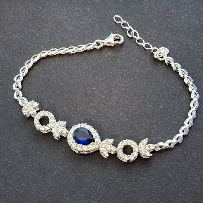 دستبند نقره زنانه مدل 30527 دستبند نقره زنانه مدل 30527