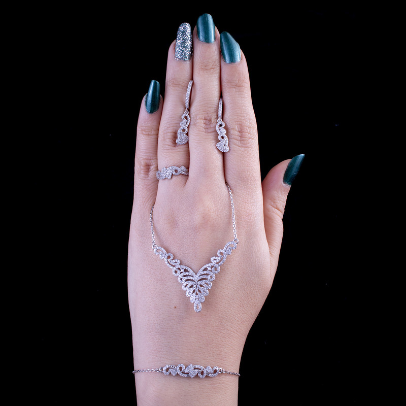 سرویس نقره زنانه مدل جیتا AMT_M129