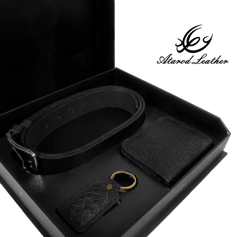 ست هدیه چرم عطارد مدل چرم طبیعی کد A77