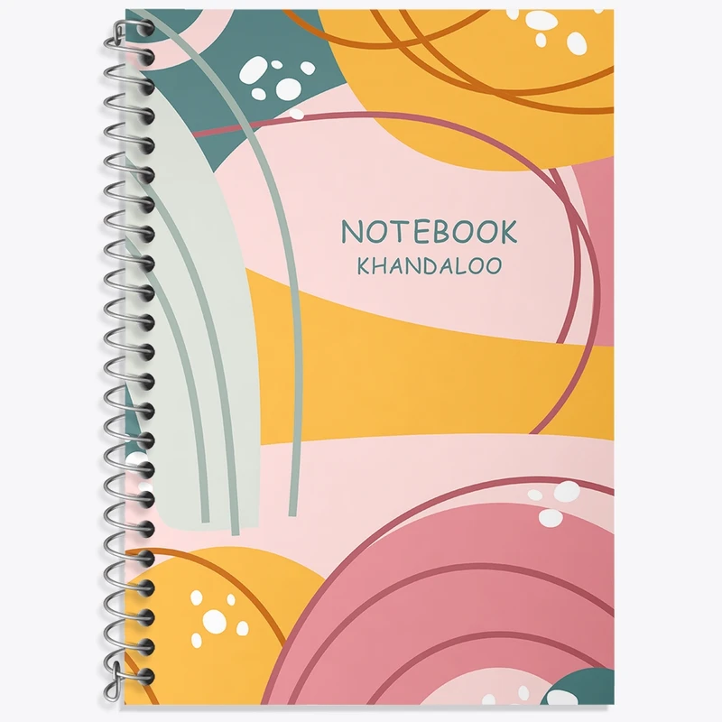 دفتر زبان 50 برگ خندالو مدل دو خط طرح فانتزی کد N969