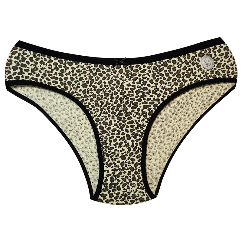 شورت زنانه فیتن فرخ زادی مدل پنبه ای پلنگی کد 5177-2