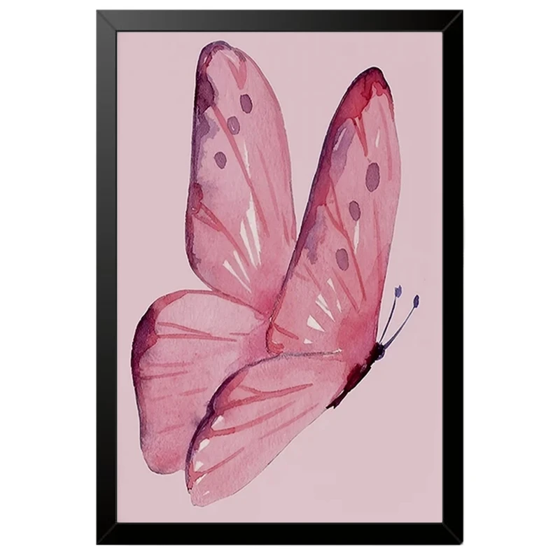 تابلو بکلیت طرح پروانه Butterfly مدل B-po2068 فریم مشکی