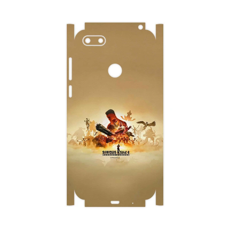 برچسب پوششی ماهوت مدل Serious Sam Game Series-FullSkin مناسب برای گوشی موبایل موتورولا Moto E6 Play