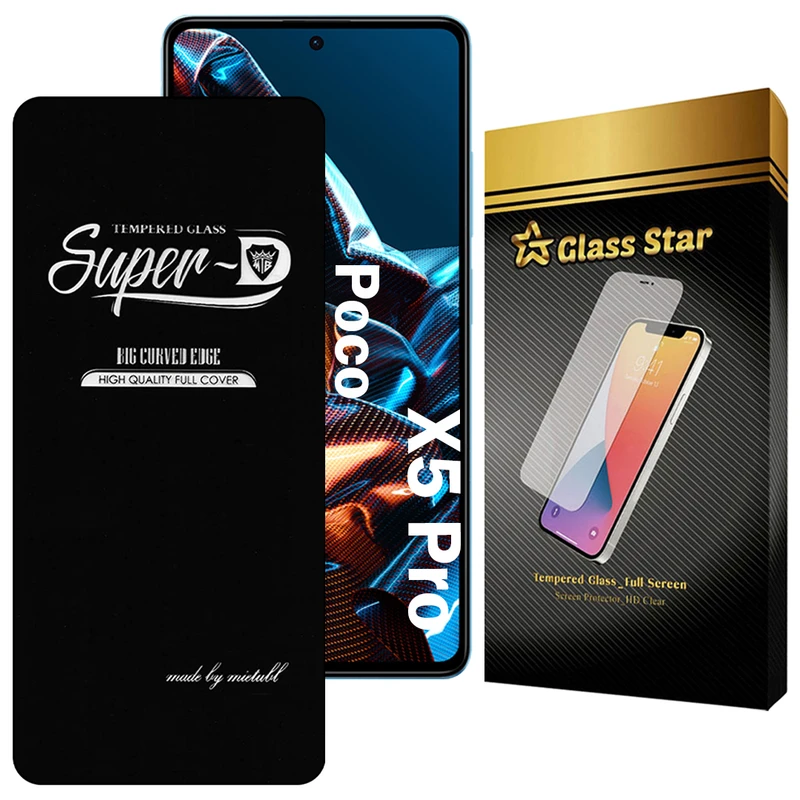 محافظ صفحه نمایش گلس استار مدل SUPERDNS مناسب برای گوشی موبایل شیائومی Poco X5 Pro