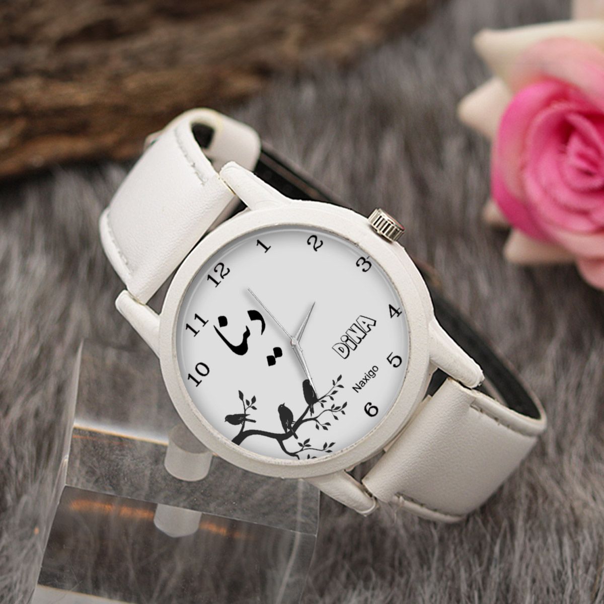 ساعت مچی عقربه ای زنانه ناکسیگو طرح دینا کد LF3446 -  - 4