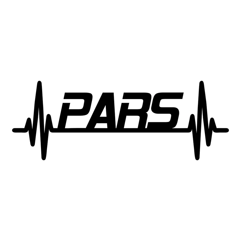 برچسب بدنه خودرو طرح ضربان قلب PARS کد MT-B408 مناسب برای پارس