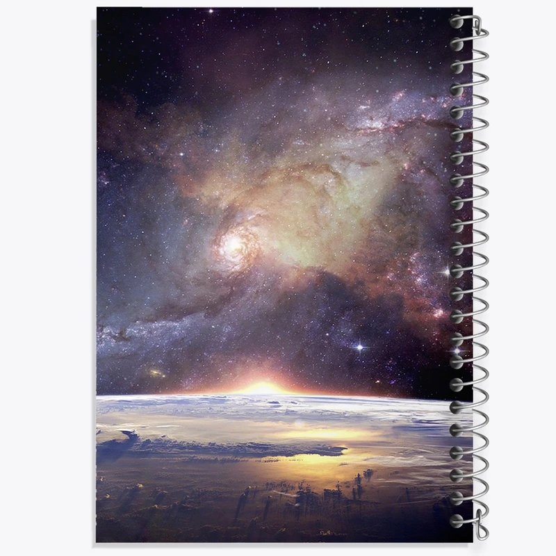 دفتر ژورنال نویسی 50 برگ خندالو مدل نقطه ای طرح کهکشان کد F81