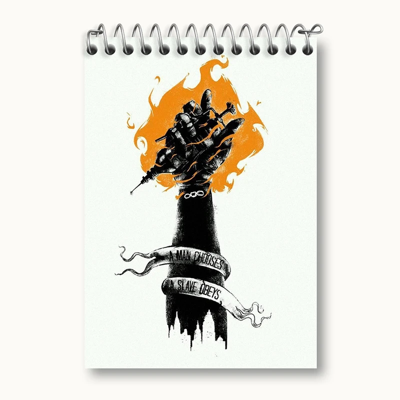 دفتر یادداشت 50 برگ خندالو مدل بازی بایوشاک (Bioshock) کد 31344