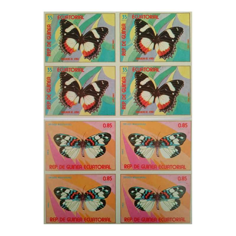 تمبر یادگاری مدل پروانه مجموعه 8 عددی