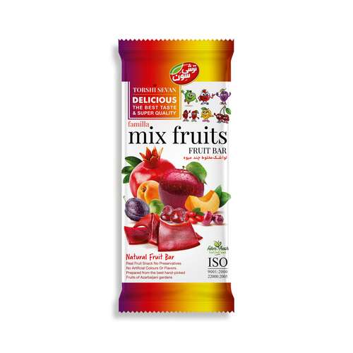 لواشک هفت میوه فامیلا لوکس ترش سون - 30 گرم بسته 20 عددی